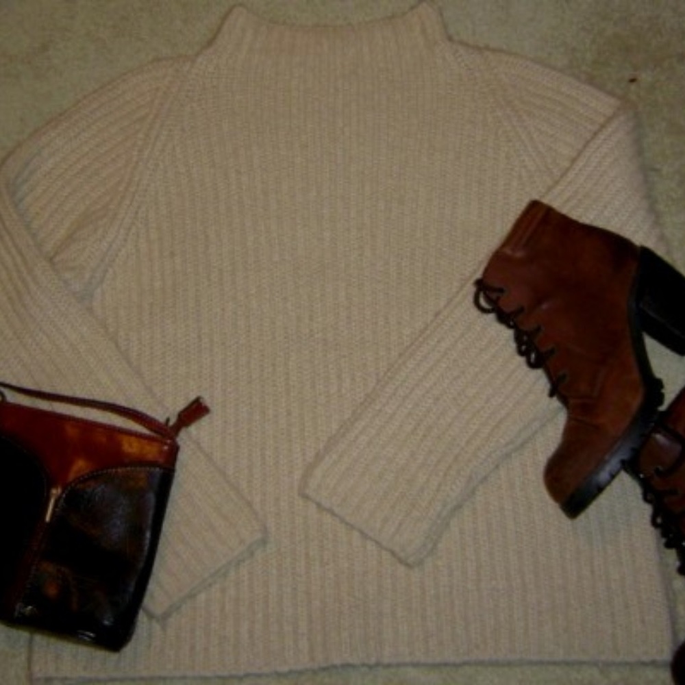 Jones NY Sport classic oversized wool sweater